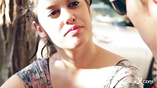 Sexy suntanned fucking in public TV program MHYV - Ana Marco