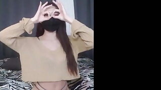 Sexy Korean slut with slamming body streams, has beguilement added to dances