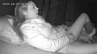 Slut Wakes Up Near the start Not far from Rub Her Pussy Before Work Hidden Cam